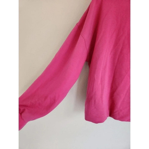 NWT ANTHROPOLOGIE Maeve Twist-Front Sweatshirt Size XL Pink - Picture 8 of 12